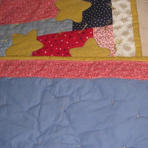 🛒$15 Handmade Patchwork Quilt Table Runner/Wall Hanging Home Decor 16"x40” #705 - Picture 4 of 4